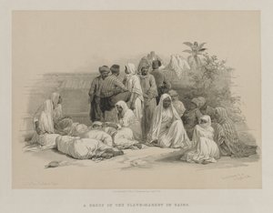 埃及和努比亚，第三卷：开罗奴隶市场，1849年。 作者 路易斯·哈格