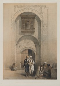 埃及和努比亚，第三卷：现代豪宅，展示开罗的阿拉伯式建筑，1849年。 作者 路易斯·哈格
