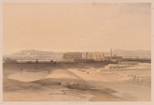 埃及和努比亚：第二卷-第32号，卡纳克（1838年）。 作者 路易斯·哈格