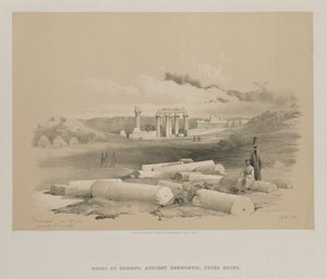 埃及和努比亚，第二卷：赫蒙，古代赫蒙提斯，1848年。 作者 路易斯·哈格