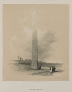 埃及和努比亚，第二卷：赫里奥波利斯方尖碑，1848年。 作者 路易斯·哈格