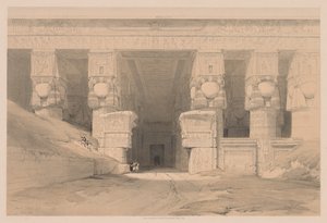 埃及和努比亚：第一卷-第35号，登德尔（Dendera），1838年。 作者 路易斯·哈格