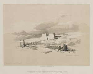 埃及和努比亚，第一卷：通往努比亚瓦迪·萨布瓦神庙的方法，1847年。 作者 路易斯·哈格