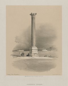 埃及和努比亚，第一卷：庞培支柱，亚历山大，1846年。 作者 路易斯·哈格