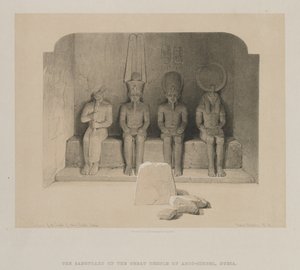 埃及和努比亚，第一卷：努比亚阿布·辛贝勒神庙圣所，1846年。 作者 路易斯·哈格