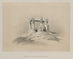 埃及和努比亚，第一卷：努比亚的Wady Kardassy庙，1846年。 作者 路易斯·哈格
