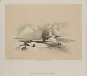 埃及和努比亚，第一卷：大狮身人面像，盖泽金字塔，1846年。 作者 路易斯·哈格
