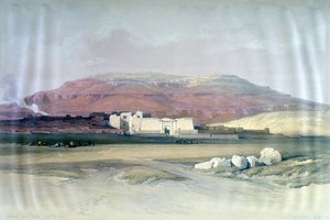Medinet Abou，底比斯，1832年12月8日，埃及，十九世纪 作者 路易斯·哈格