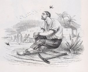 燕子》选自《贝朗热全集》，1836年。创作人：Louis-Henri Brevière, Cesar-Auguste Hebert. 作者 路易斯·亨利·布雷维埃，塞萨尔·奥古斯特·赫伯特