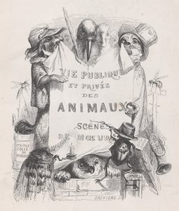 动物的私人和公共生活，海关的场景，约1837-47年。