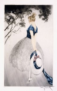 在巢中，c.1922（蚀刻和干点） 作者 路易卡特