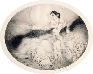茶花女士，c.1917（蚀刻和干画）