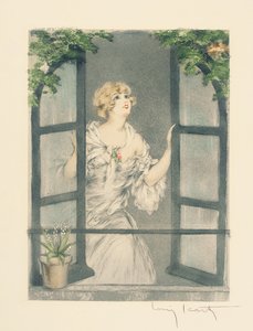 四季：四季：春，约 1928 年（手绘干点和凹版画）（另见 745548-51）