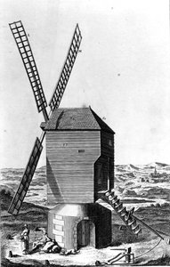 风车，来自M. Diderot和M. D&39;Alembert的&39;Encyclopedie&39;，发表于1750-1770