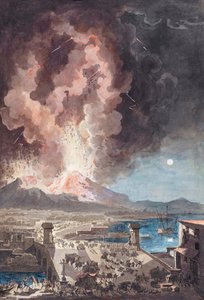 1779年，意大利维苏威火山爆发。 作者 Louis Jean (after) Desprez