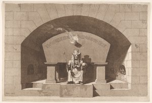 死灵墓登上狮身人面像，约。 1779-84。 作者 路易·简·德斯普雷斯