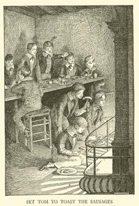 汤姆布朗的学校日插图（版画） 作者 路易斯·约翰·黑德