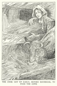 厨师早早起床，天还没亮就去喂牛了（litho）。 作者 路易斯·约翰·黑德