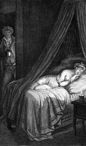 Dangerous Links of Choderlos de Laclos (letter 96). Valmont and Cécile de Volanges. Illustration engraved by Masquelier after Mademoiselle Gérard. 作者 路易·约瑟夫一世