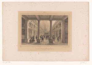 巴黎皇家宫殿奥尔良画廊的景观 Galerie d