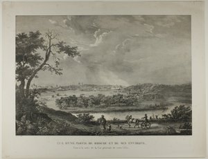 莫斯科部分地区及其周边景色 作者 路易斯·朱利安·贾科特（Louis Julien Jacottet）