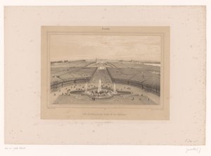 凡尔赛宫花园景观
Vue générale du Parc et du Château（作品标题）
巴黎及其周边景观（系列标题）
凡尔赛宫（文物上的系列名称） 作者 路易斯·朱利安·贾科特（Louis Julien Jacottet）