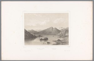 泰勒马克的诺斯约湖景观
Le lac du Nord à Tellemarken / Nordsjóen i Tellemarken（物体上的标题）
斯堪的纳维亚的面孔（系列标题）
Vues du Nord.Norvège（系列标题） 作者 路易斯·朱利安·贾科特（Louis Julien Jacottet）