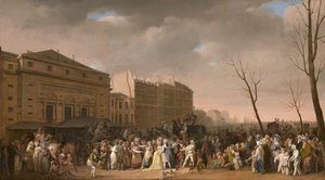 狂欢节场面，1832年。 作者 路易斯·利奥波德·博伊