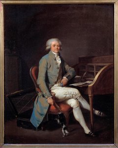 法国大革命。"马克西米利安-罗伯斯庇尔(1758-1794)在局子里的半身像" 路易斯-利奥波德-布伊(1761-1845)1789年的绘画，41 x 32.5厘米 - 里尔，美术博物馆 - 法国大革命。马克西米利安-罗伯斯庇尔的全身画像（1 作者 路易斯·利奥波德·博伊