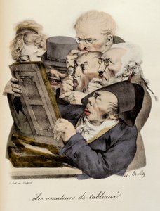 路易斯-利奥波德-博伊（Louis Leopold Boilly）的《绘画爱好者》雕刻作品 作者 路易斯·利奥波德·博伊
