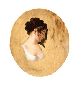 一名年轻女子头像，c.1794（布面油画） 作者 路易斯·利奥波德·博伊