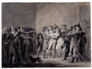 夏洛特·科戴 (1768-1793) 在谋杀马拉特后被捕 路易·利奥波德·博伊利 (1761-1845) 19 世纪巴黎，卡纳瓦莱博物馆 作者 路易斯·利奥波德·博伊