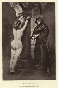 宗教裁判所的受害者（石版画）