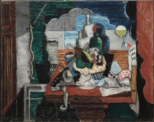 夜间咖啡厅 作者 路易·马可西西斯（Louis Marcoussis）
