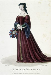 La Belle Féronnière 在“”法国名人画廊“”” 作者 路易·玛丽·兰特（Louis Marie Lante）