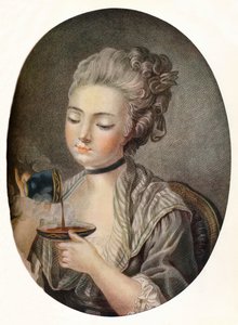 喝咖啡的女孩，c1774 作者 路易·马林·邦内特
