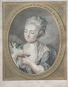 喝咖啡的女人，1774年。