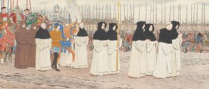 马背上的盔甲少女 圣女贞德系列：三，约1908-1909年末。 作者 路易斯·莫里斯·布泰·德·蒙维尔