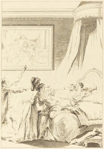 煤气中毒 作者 Louis Michel Halbou 和 Antoine Jean Duclos 在 Jean Honoré Fragonard 之后