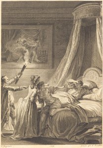 燃气轮机 作者 Louis Michel Halbou 和 Antoine Jean Duclos 在 Jean Honoré Fragonard 之后