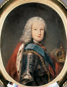 斐迪南六世 (1713-1759) 的肖像 作者 路易斯·米歇尔·范·卢