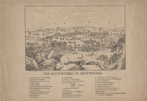 葛底斯堡的战场，c.1867