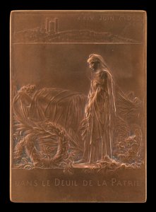 法国悼念共和国总统[背面]，1894年。