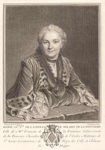 Marie Gallelise de la Fontaine 作者 莫里斯·昆汀·德拉图尔之后的路易斯·佩蒂特