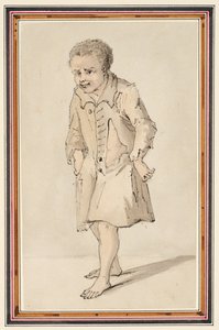 小卡兹，约 1747 年（纸上铅笔、钢笔、墨水和水彩画）
