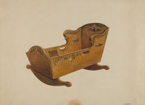 摇篮，约1936年。