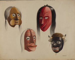 面具，1938年。