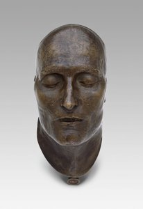 拿破仑的死亡面具，模型为1821年，铸造于1833年 作者 埃克内尔