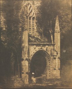 圣母院喷泉在圣布里厄，布列塔尼，c。 1853年。