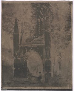圣母院喷泉在圣布里厄，布列塔尼，c。 1853年。